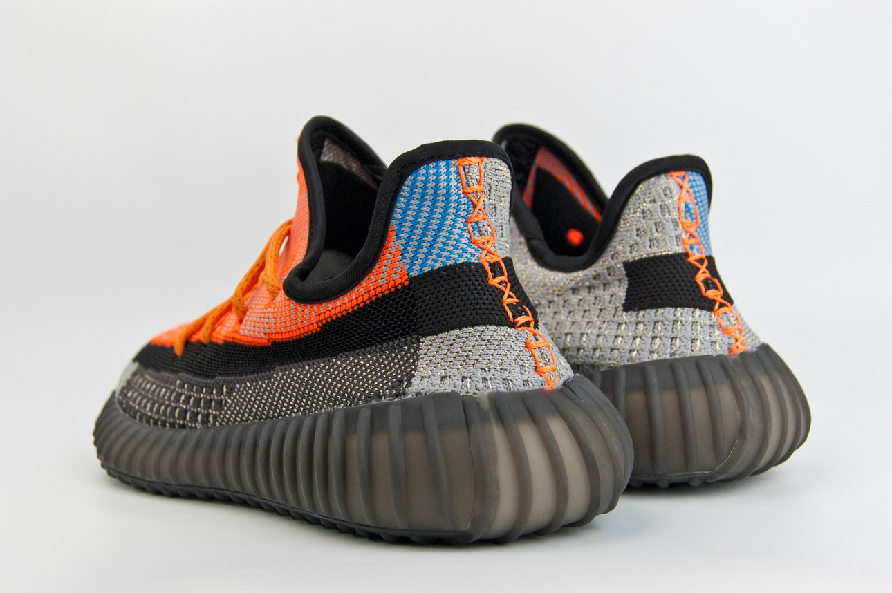 Кроссовки Adidas Yeezy 350 boost Black / Orange