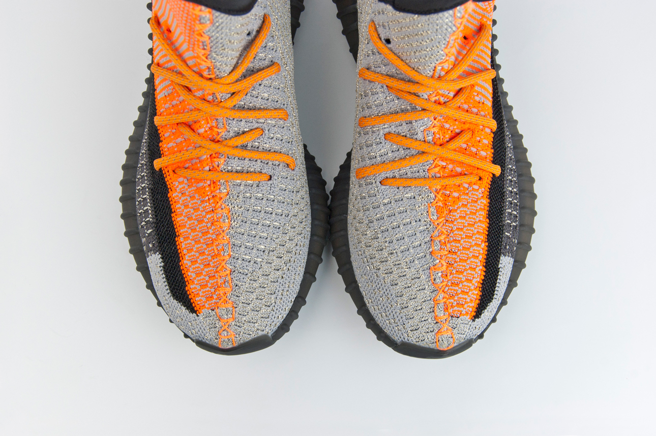 Кроссовки Adidas Yeezy 350 boost Black / Orange