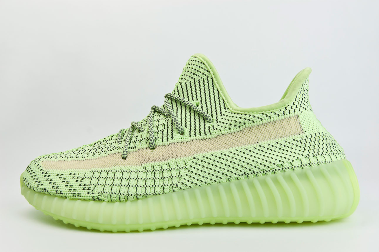 Кроссовки Adidas Yeezy 350 boost V2 Green / Glow