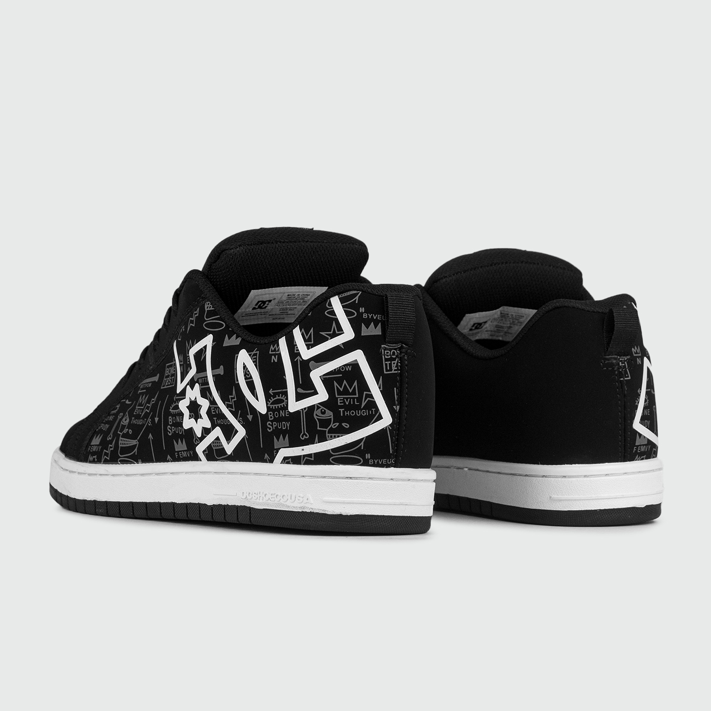 Кеды DC Shoes Court Graffik Basq Black / White Кеды DC Shoes Court Graffik Basq Black / White