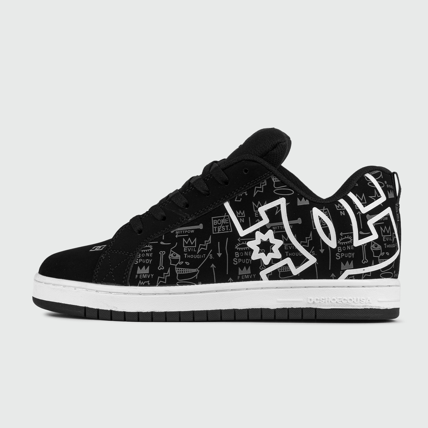 Кеды DC Shoes Court Graffik Basq Black / White Кеды DC Shoes Court Graffik Basq Black / White