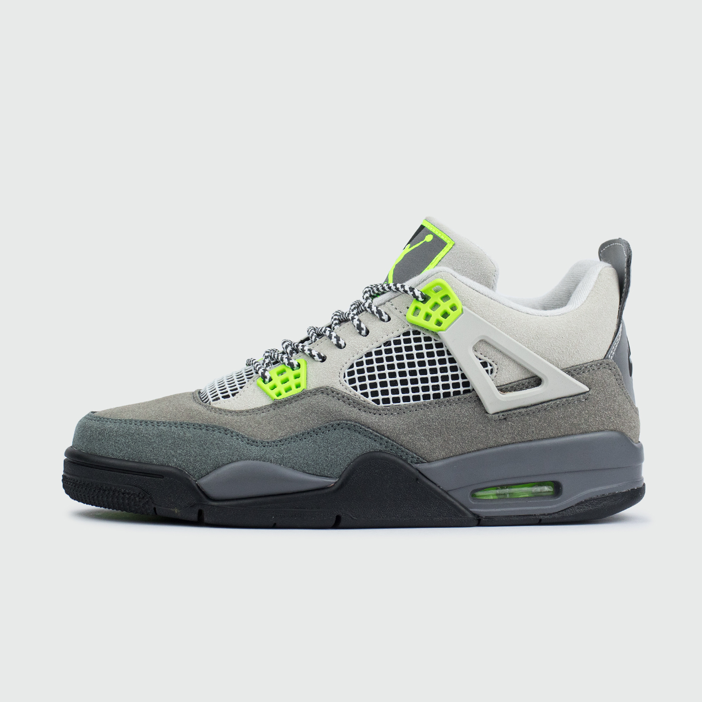 Кроссовки Nike Air Jordan 4 Retro Cool Grey / Volt