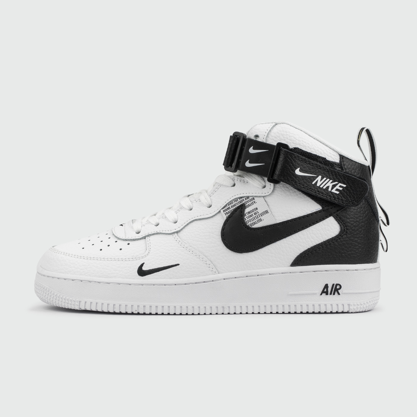 Кроссовки Nike Air Force 1 Mid LV8 Utility White / Black with Fur Кроссовки Nike Air Force 1 Mid LV8 Utility White / Black with Fur