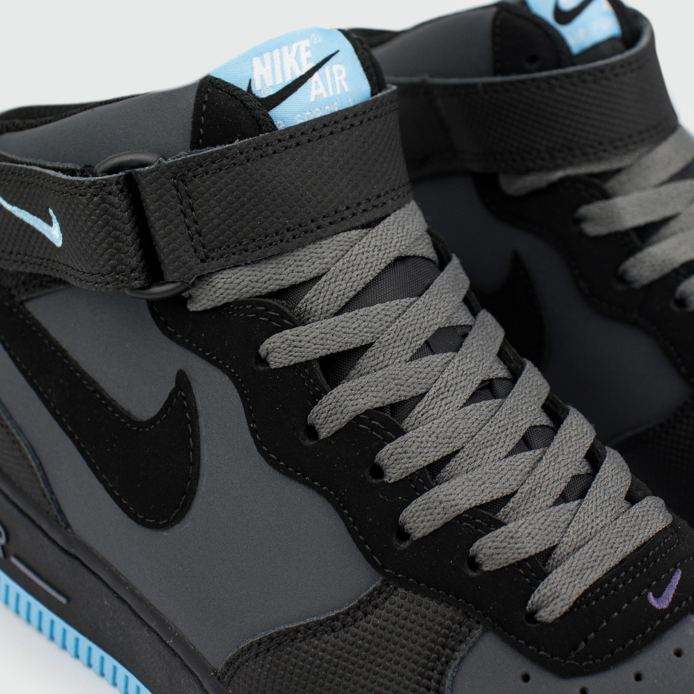 Кроссовки Nike Air Force 1 Grey / Blue Ftwr. Кроссовки Nike Air Force 1 Grey / Blue Ftwr.