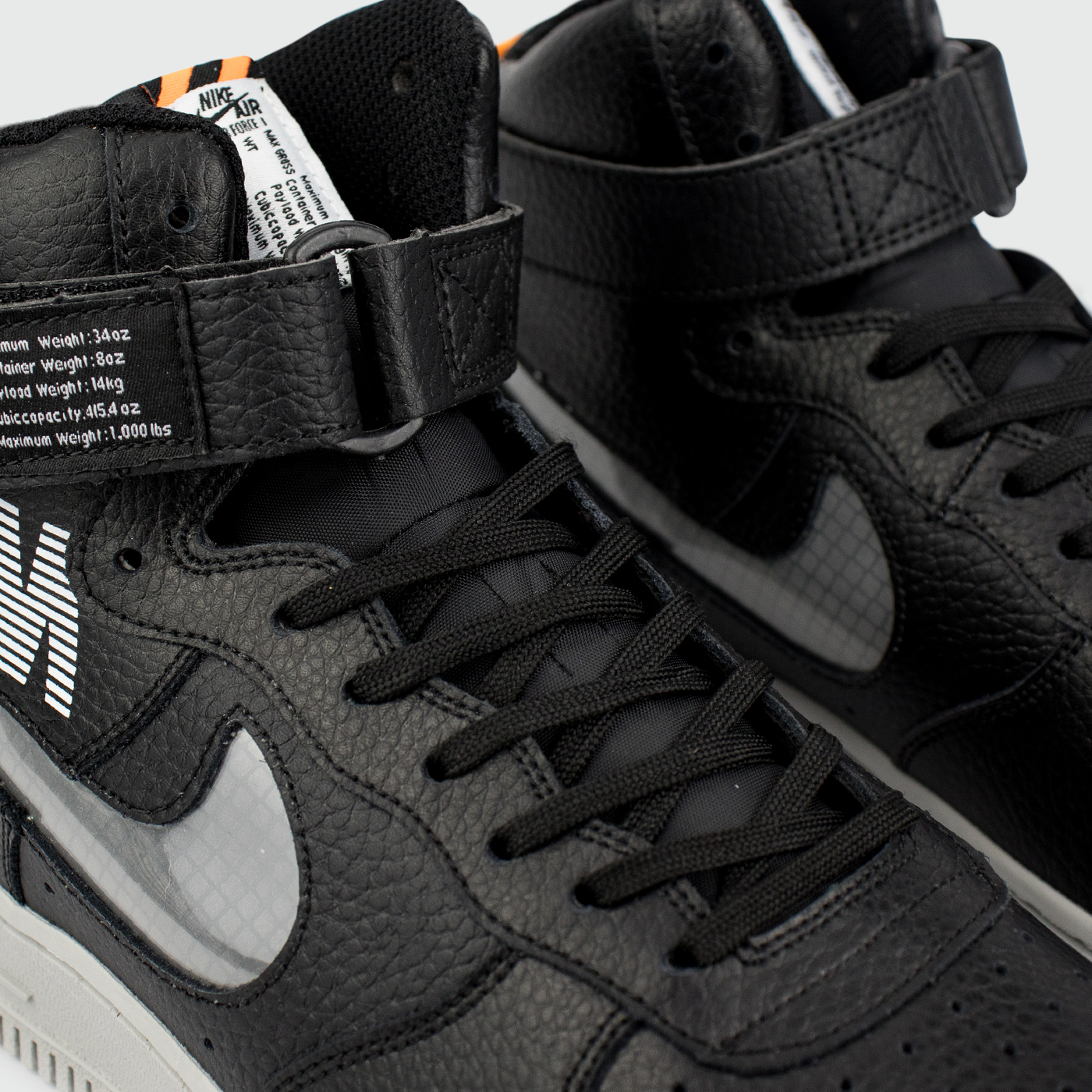 Кроссовки Nike Air Force 1 High Under Construction Black / Grey Кроссовки Nike Air Force 1 High Under Construction Black / Grey