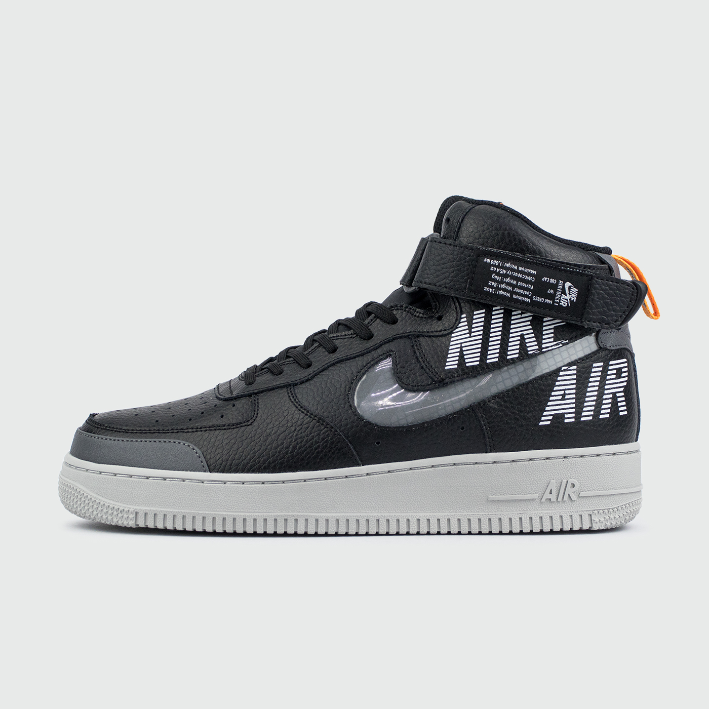Кроссовки Nike Air Force 1 High Under Construction Black / Grey Кроссовки Nike Air Force 1 High Under Construction Black / Grey