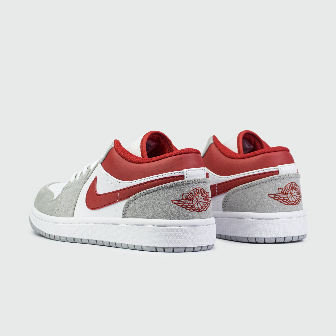 Кроссовки Air Jordan 1 Low Light Smoke Grey / Gym Red Кроссовки Air Jordan 1 Low Light Smoke Grey / Gym Red