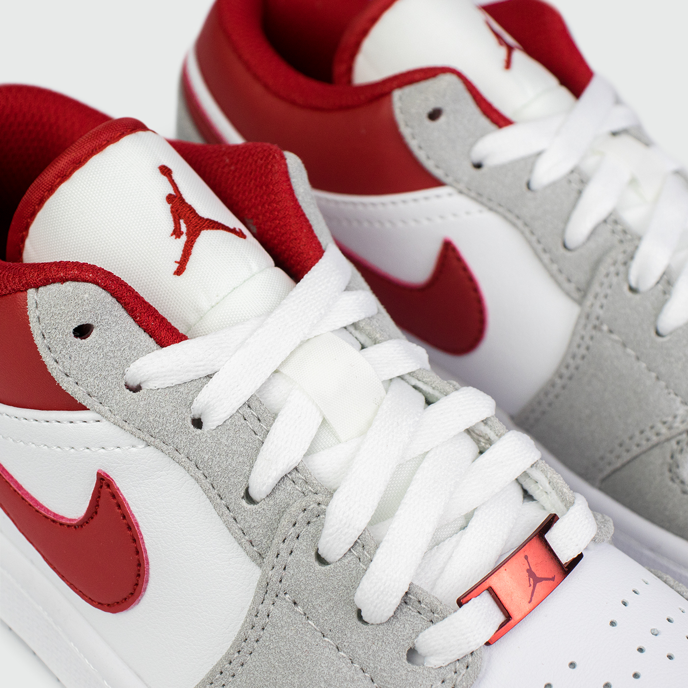 Кроссовки Air Jordan 1 Low Light Smoke Grey / Gym Red Кроссовки Air Jordan 1 Low Light Smoke Grey / Gym Red