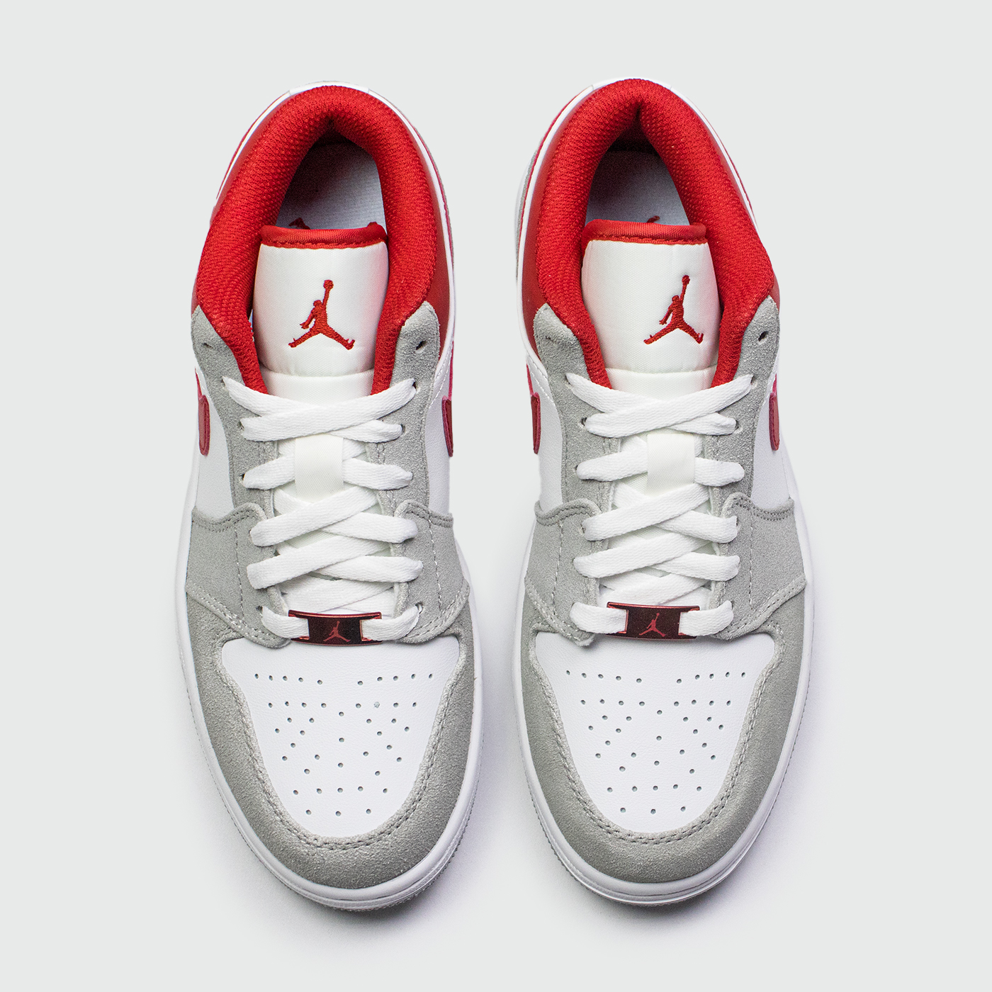 Кроссовки Air Jordan 1 Low Light Smoke Grey / Gym Red Кроссовки Air Jordan 1 Low Light Smoke Grey / Gym Red