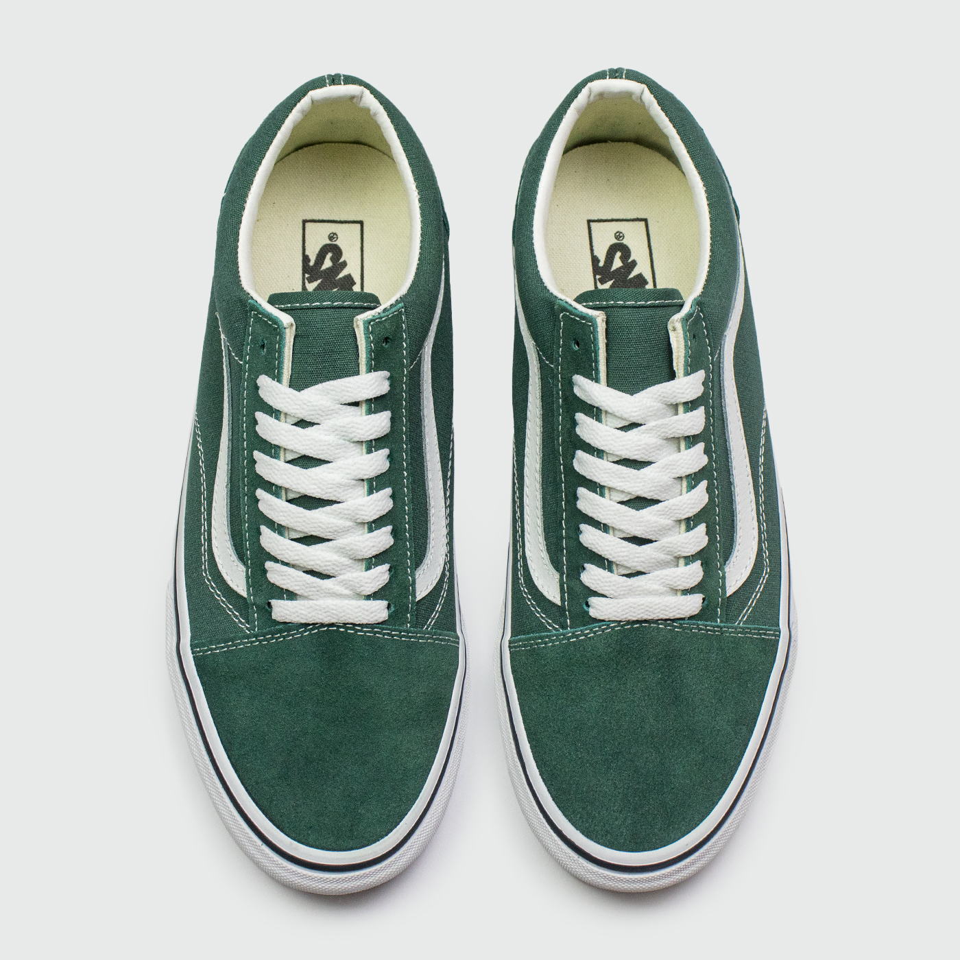 Кеды Vans Old Skool Green / White Кеды Vans Old Skool Green / White