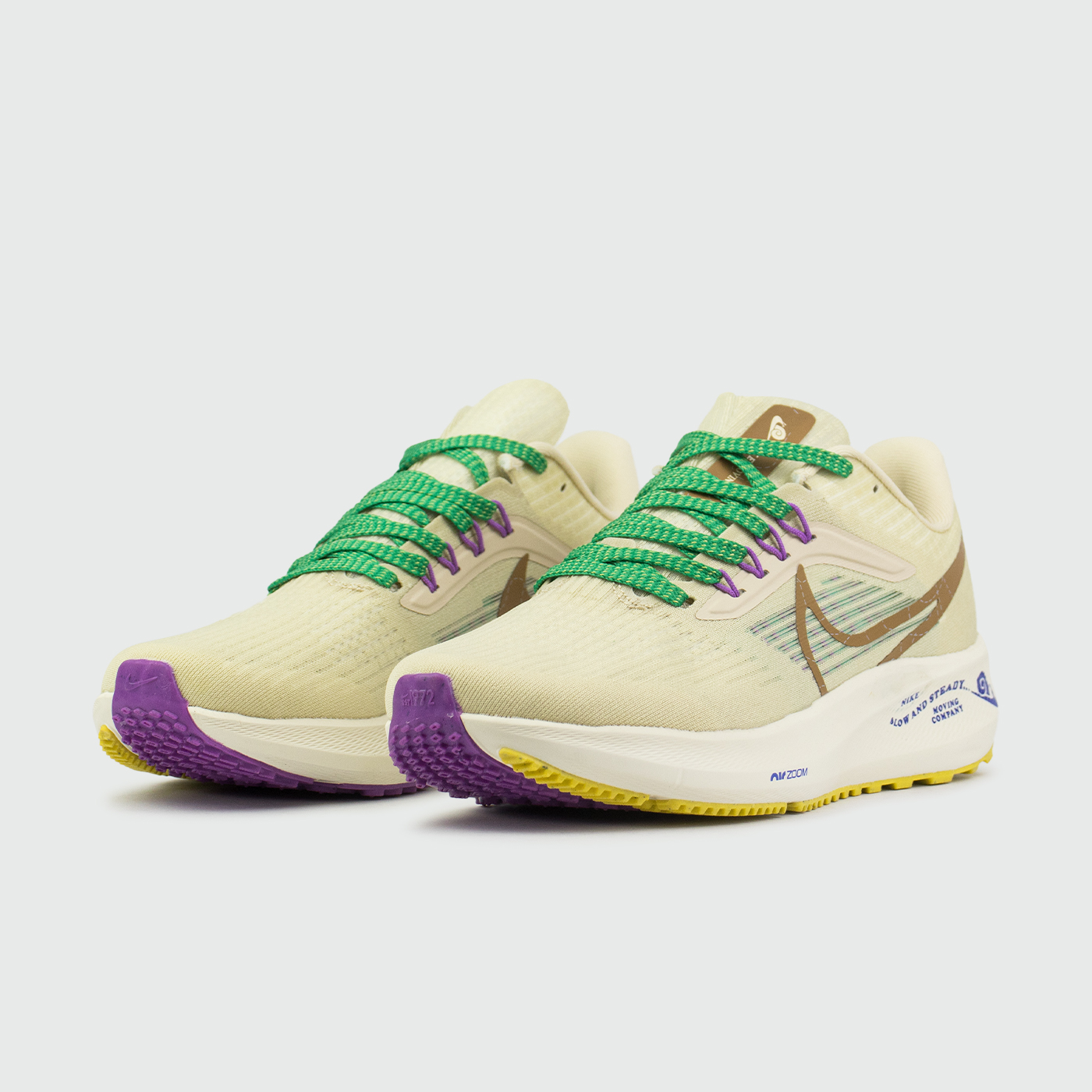 Кроссовки Nike Air Zoom Pegasus 39 Grey / Green Laces Кроссовки Nike Air Zoom Pegasus 39 Grey / Green Laces