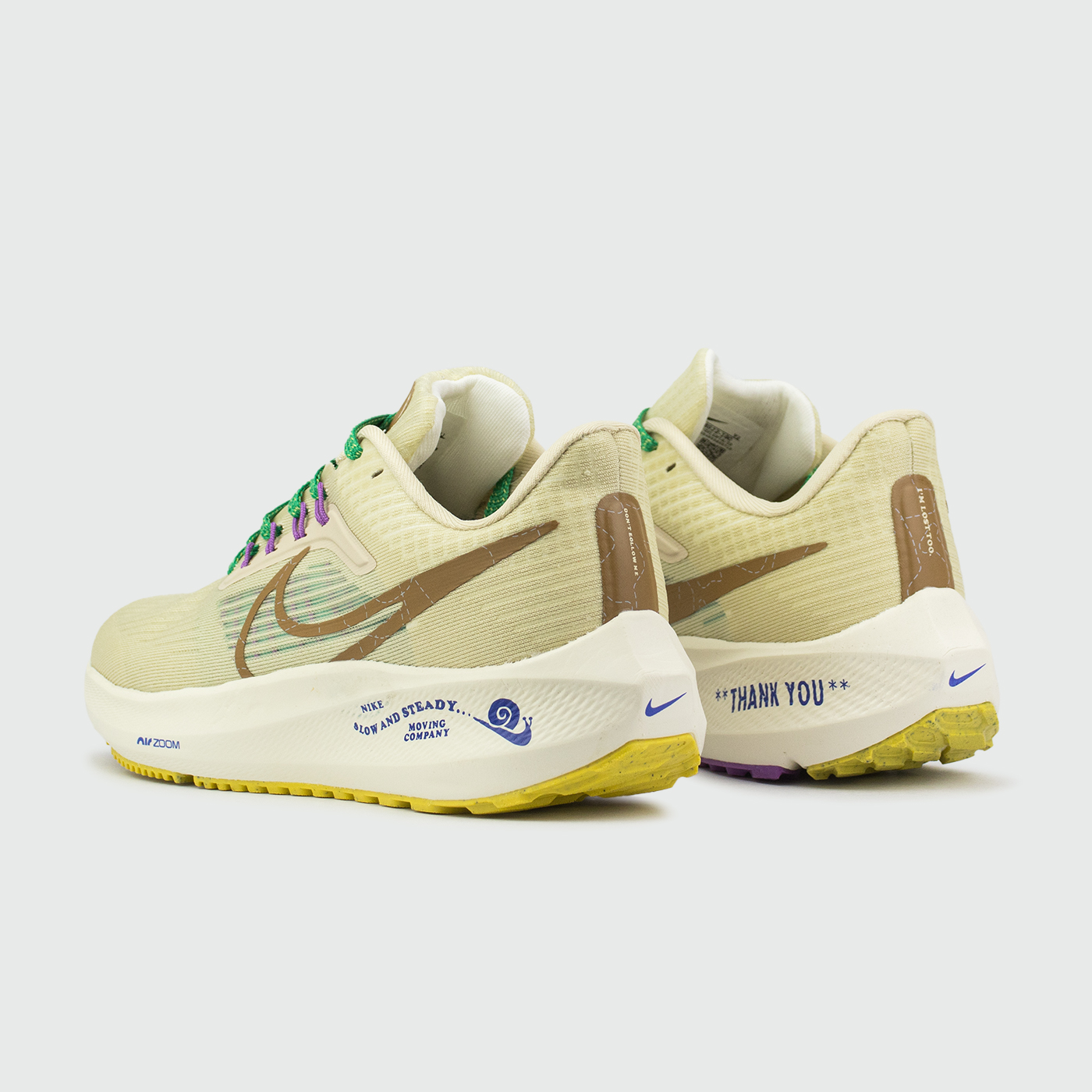 Кроссовки Nike Air Zoom Pegasus 39 Grey / Green Laces Кроссовки Nike Air Zoom Pegasus 39 Grey / Green Laces