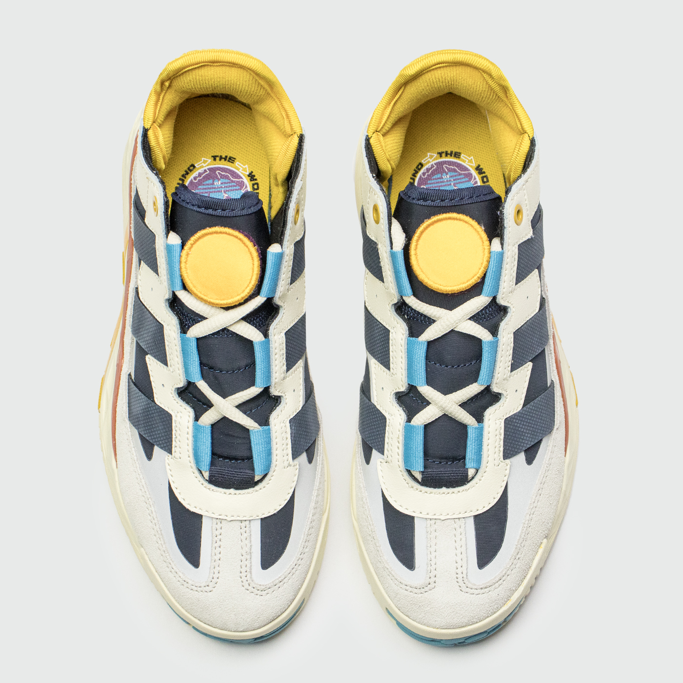 Кроссовки Adidas Niteball Wmns Cream / Cyan / Navy Кроссовки Adidas Niteball Wmns Cream / Cyan / Navy