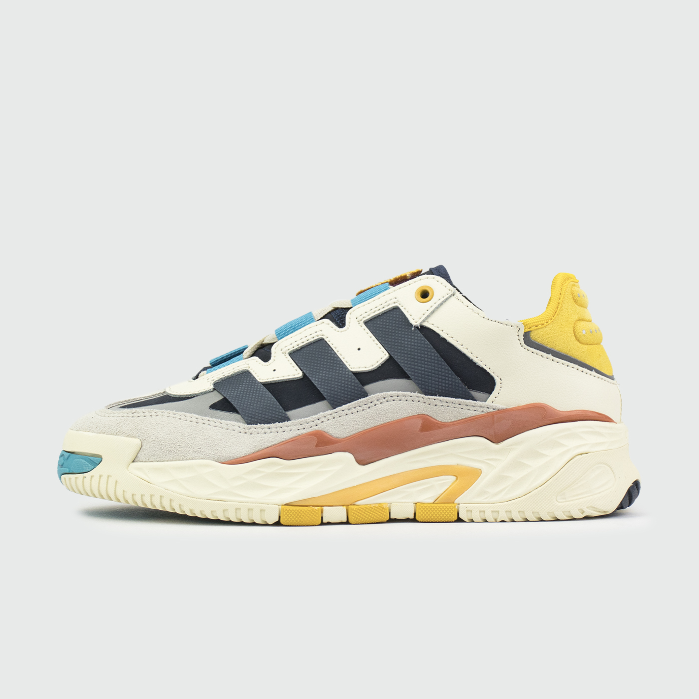 Кроссовки Adidas Niteball Wmns Cream / Cyan / Navy Кроссовки Adidas Niteball Wmns Cream / Cyan / Navy