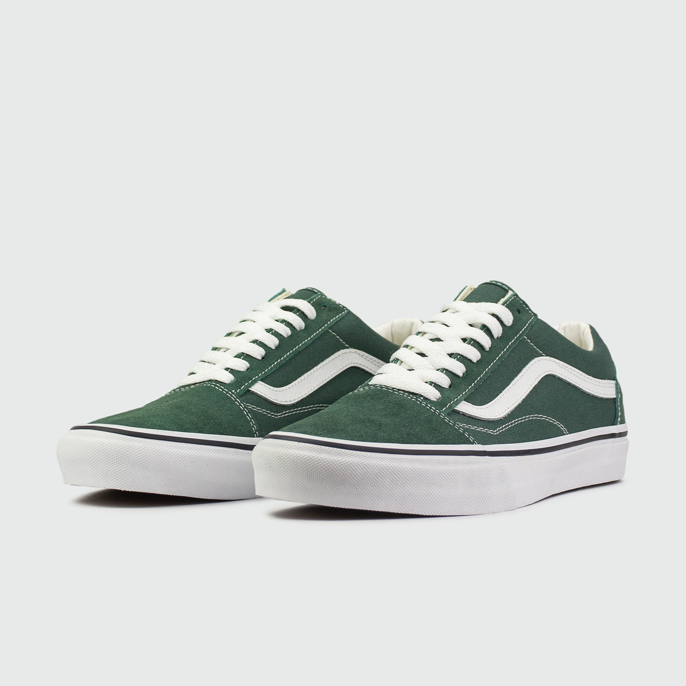 Кеды Vans Old Skool Wmns Green / White Кеды Vans Old Skool Wmns Green / White