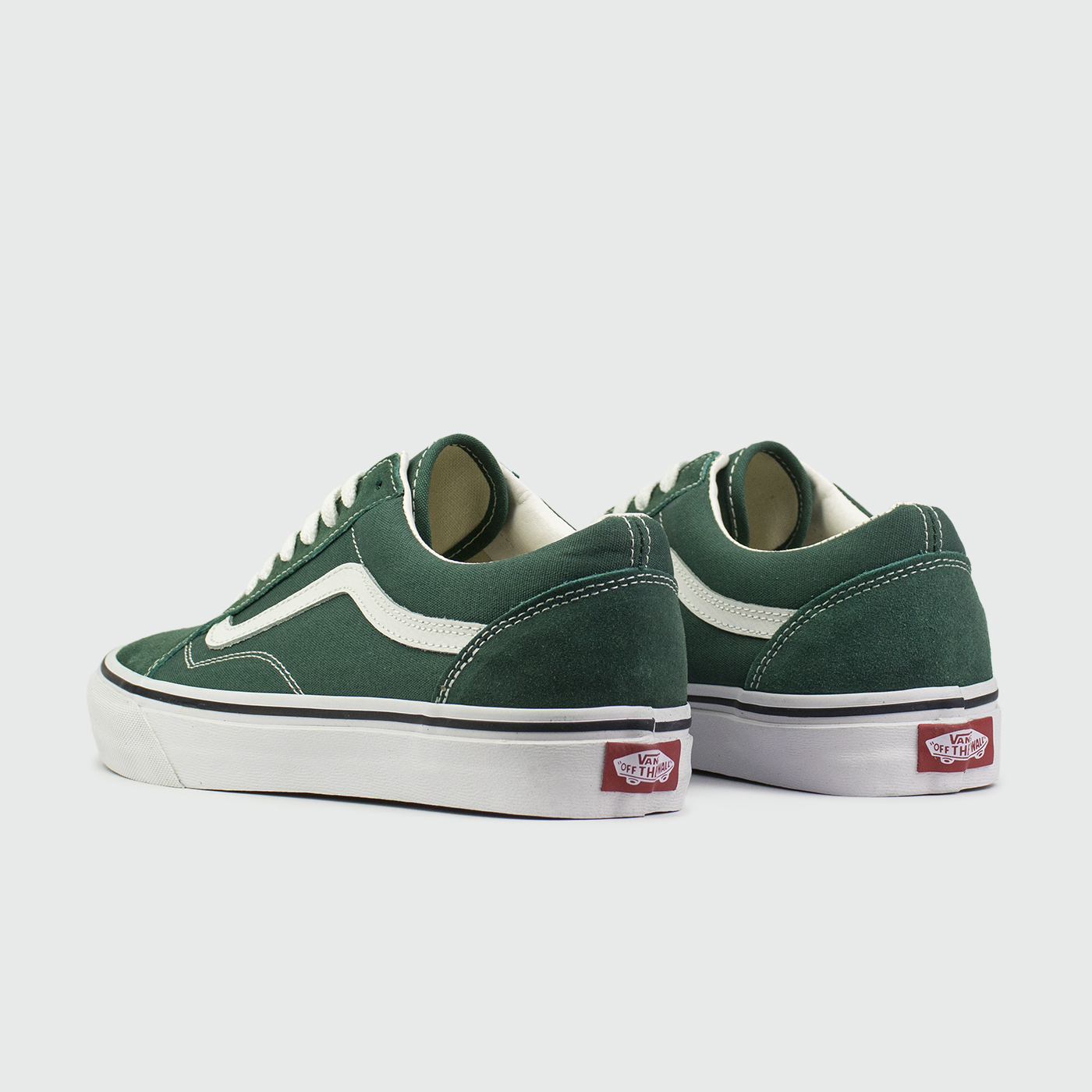 Кеды Vans Old Skool Wmns Green / White Кеды Vans Old Skool Wmns Green / White
