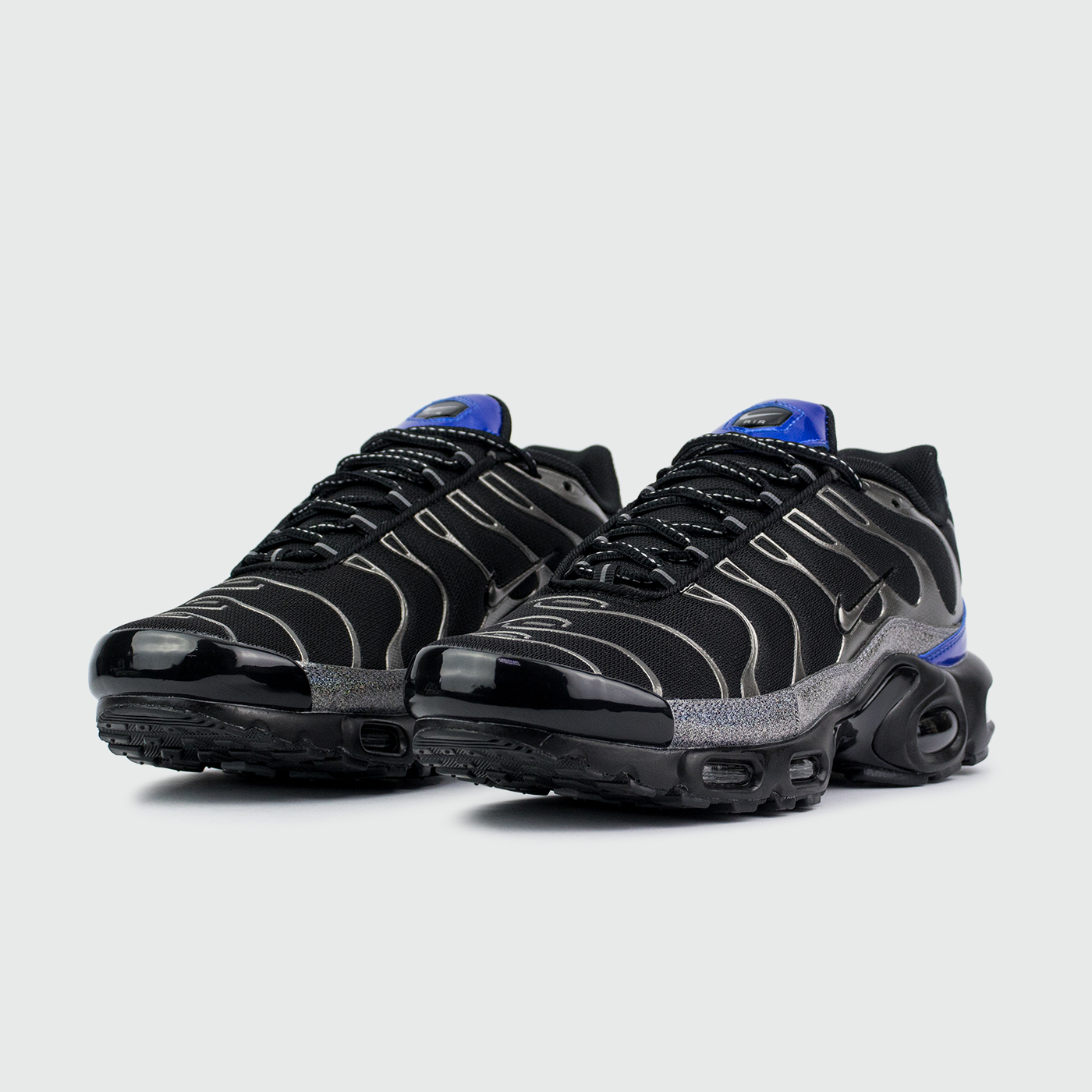 Кроссовки Nike Air Max Plus Tn Black Grey / Silver Blue Кроссовки Nike Air Max Plus Tn Black Grey / Silver Blue