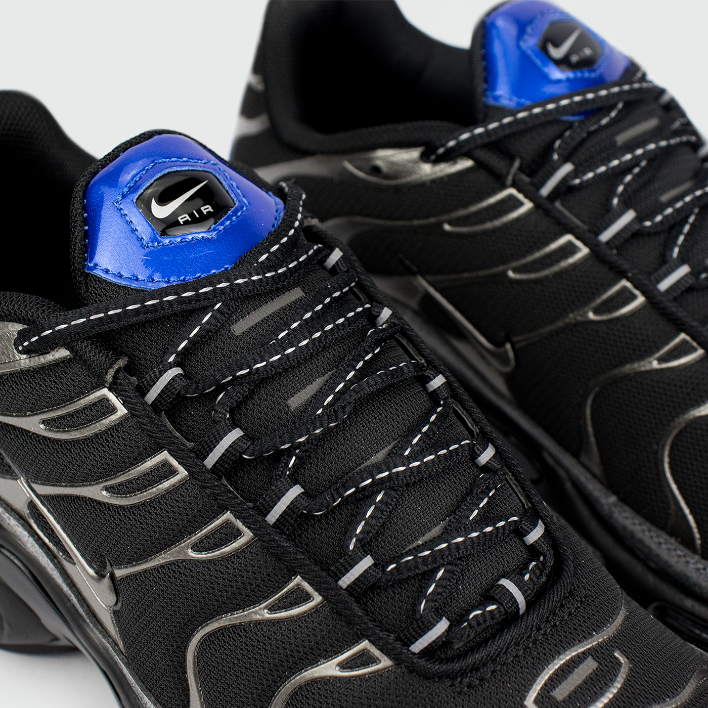 Кроссовки Nike Air Max Plus Tn Black Grey / Silver Blue Кроссовки Nike Air Max Plus Tn Black Grey / Silver Blue