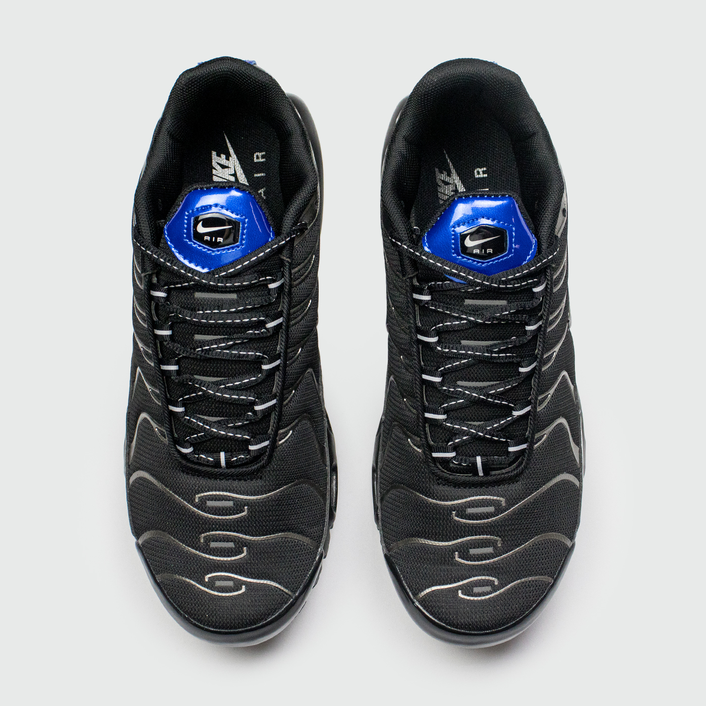 Кроссовки Nike Air Max Plus Tn Black Grey / Silver Blue Кроссовки Nike Air Max Plus Tn Black Grey / Silver Blue