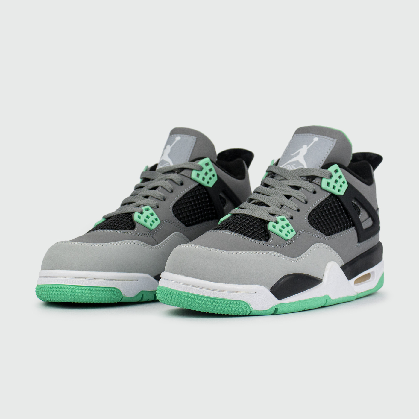 Кроссовки Nike Air Jordan 4 Retro Green Glow Qual.