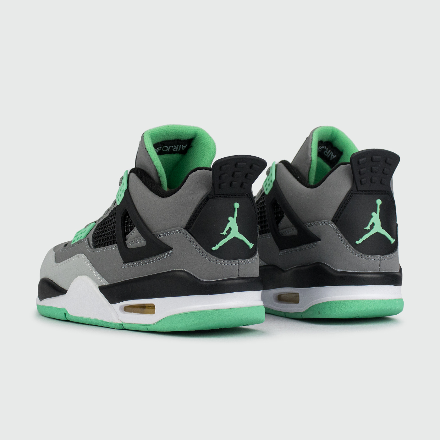 Кроссовки Nike Air Jordan 4 Retro Green Glow Qual.