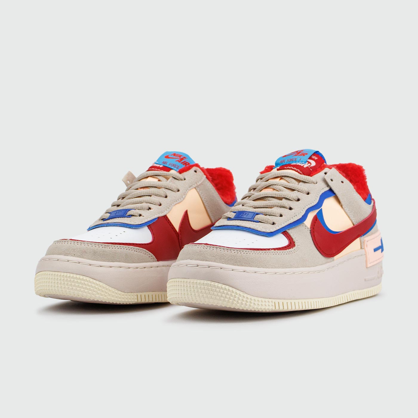 Кроссовки Nike Air Force 1 Shadow with Fur Gr.Red / Blue Кроссовки Nike Air Force 1 Shadow with Fur Gr.Red / Blue