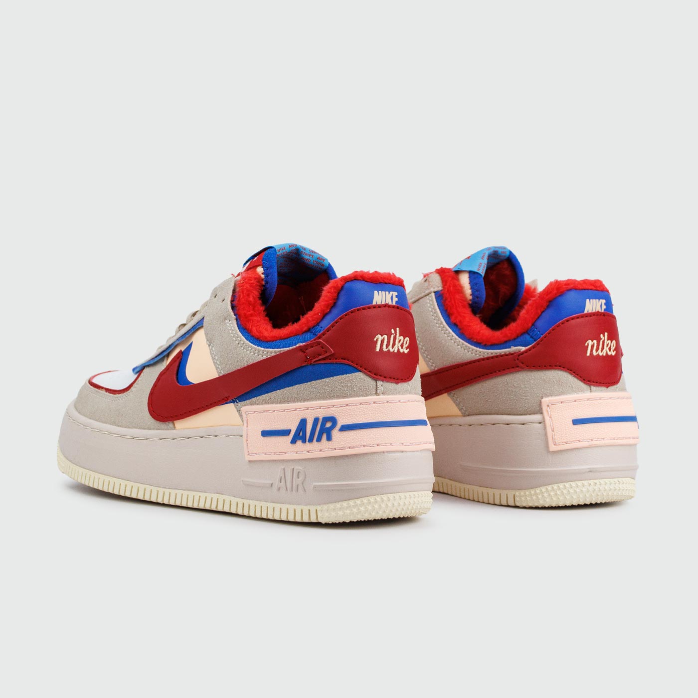 Кроссовки Nike Air Force 1 Shadow with Fur Gr.Red / Blue Кроссовки Nike Air Force 1 Shadow with Fur Gr.Red / Blue