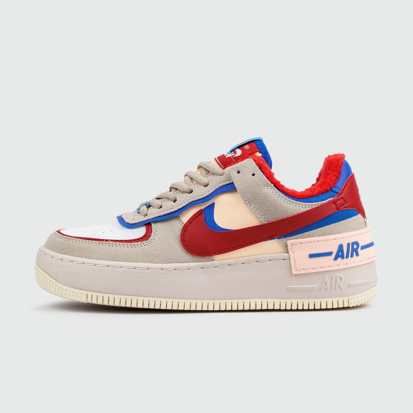Кроссовки Nike Air Force 1 Shadow with Fur Gr.Red / Blue Кроссовки Nike Air Force 1 Shadow with Fur Gr.Red / Blue
