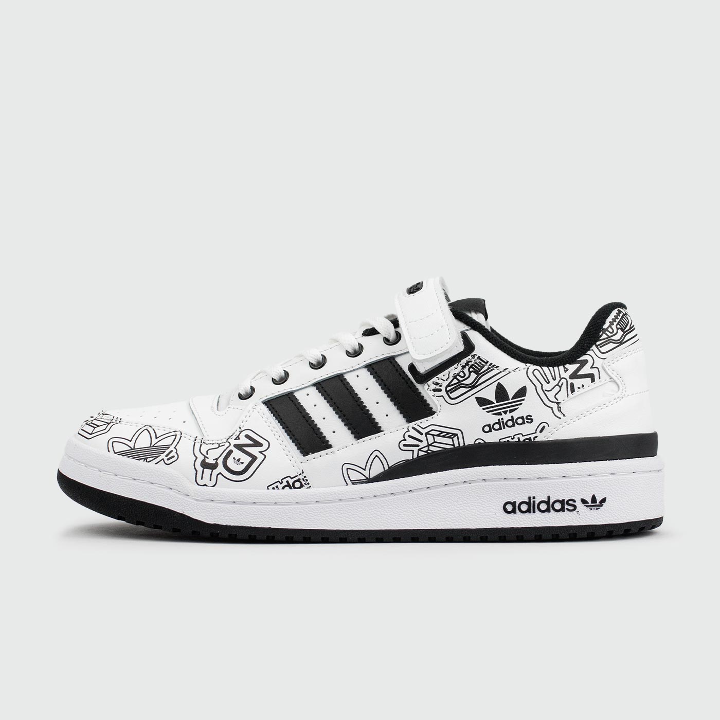 Кроссовки Adidas Forum 84 Low OG White Black Logo Кроссовки Adidas Forum 84 Low OG White Black Logo