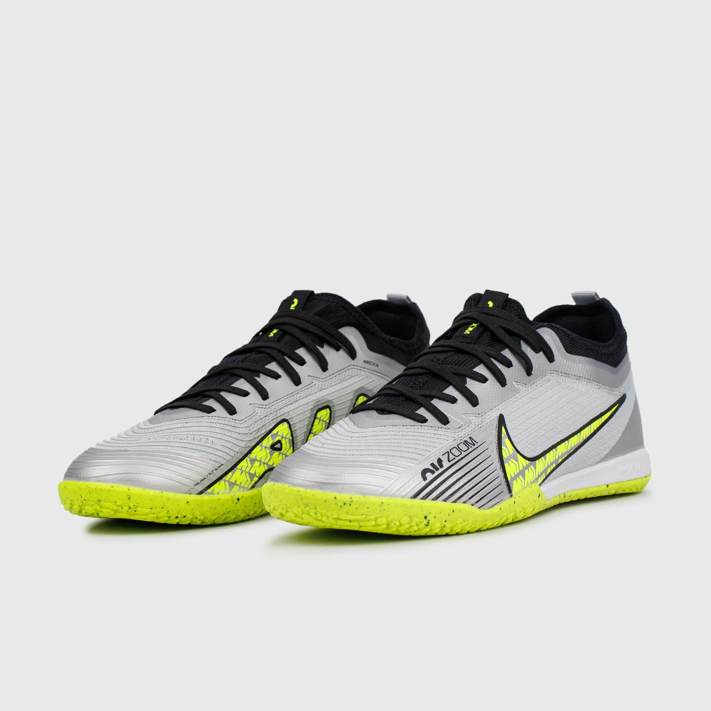 Бампы Nike Air Zoom Mercurial Vapor XV Pro IC Grey Yellow Бампы Nike Air Zoom Mercurial Vapor XV Pro IC Grey Yellow