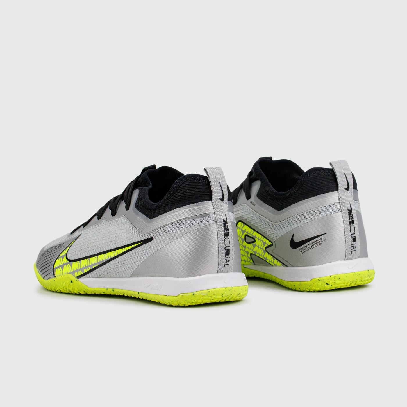 Бампы Nike Air Zoom Mercurial Vapor XV Pro IC Grey Yellow Бампы Nike Air Zoom Mercurial Vapor XV Pro IC Grey Yellow