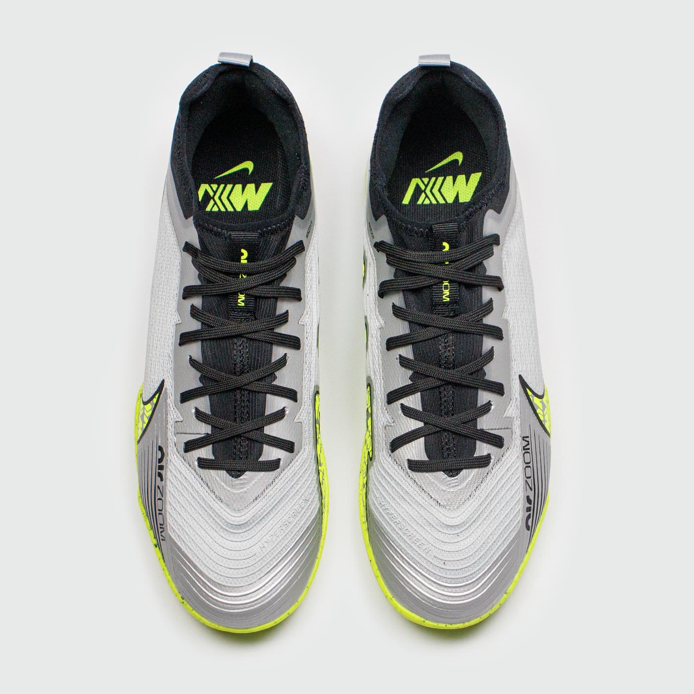 Бампы Nike Air Zoom Mercurial Vapor XV Pro IC Grey Yellow Бампы Nike Air Zoom Mercurial Vapor XV Pro IC Grey Yellow