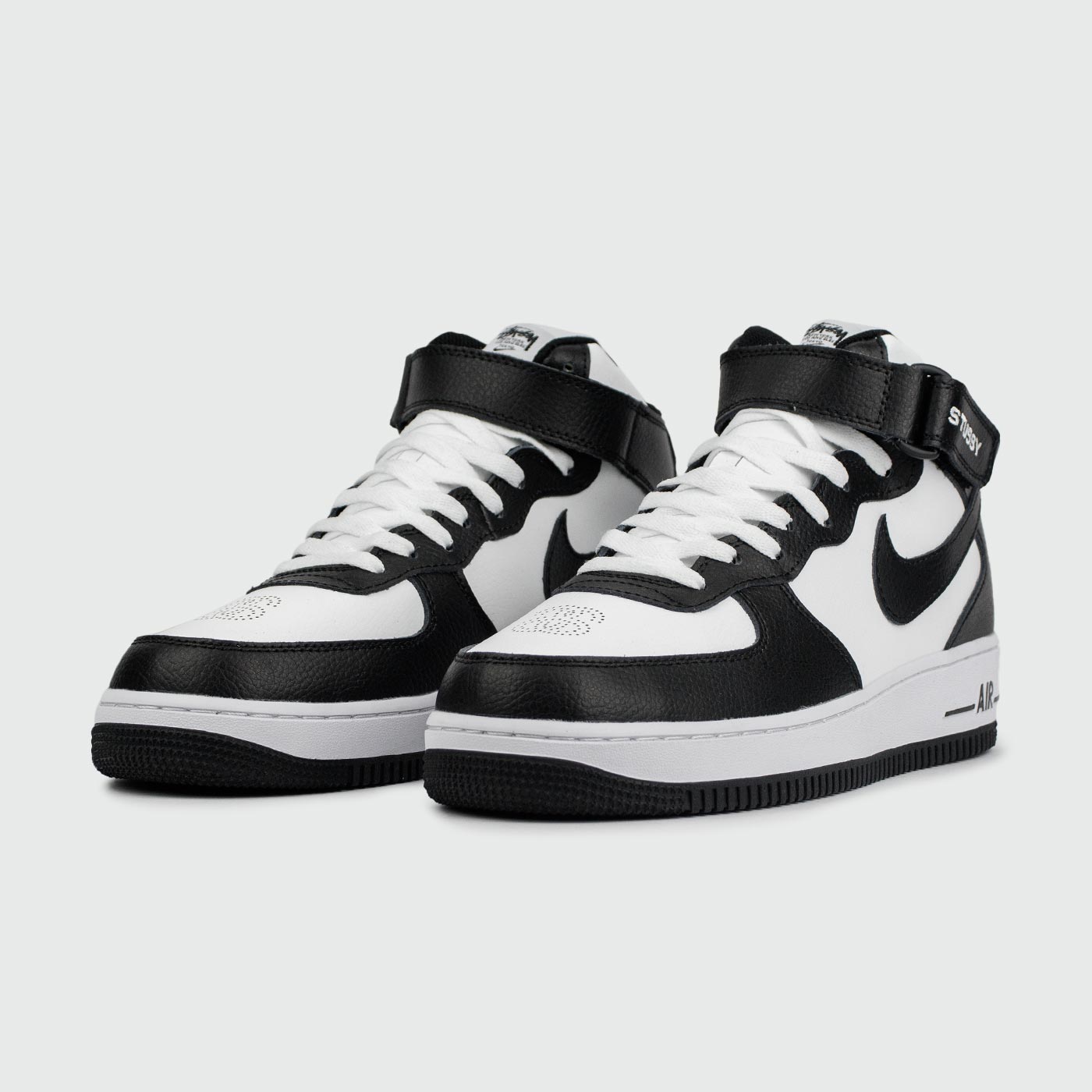 Кроссовки Nike Air Force 1 Mid x Stussy White Black Кроссовки Nike Air Force 1 Mid x Stussy White Black