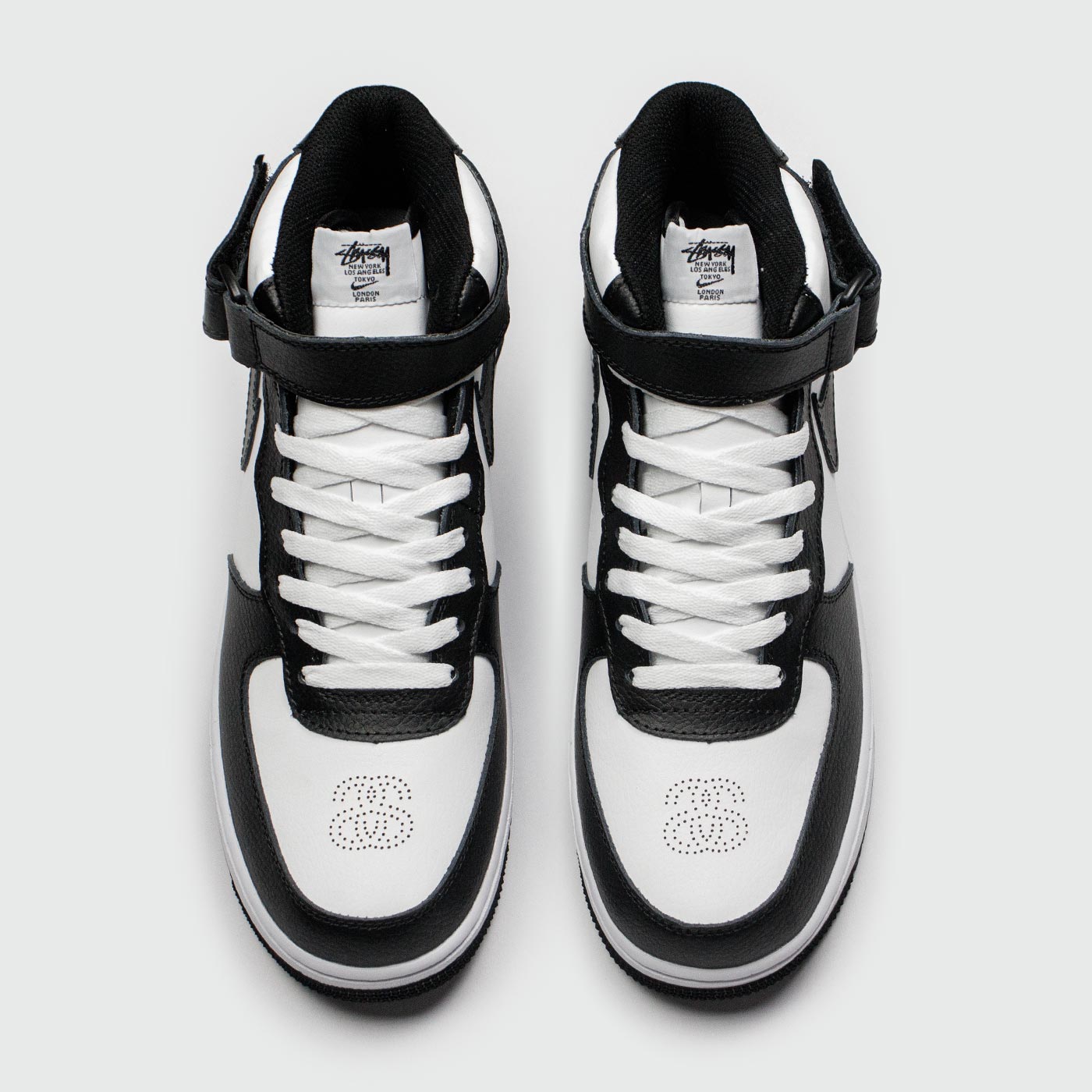 Кроссовки Nike Air Force 1 Mid x Stussy White Black Кроссовки Nike Air Force 1 Mid x Stussy White Black