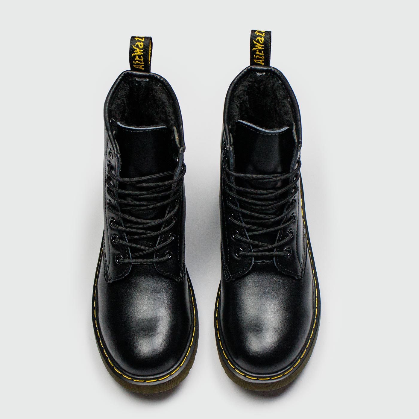 Ботинки Dr. Martens 1460 Black Leather with Fur Ботинки Dr. Martens 1460 Black Leather with Fur