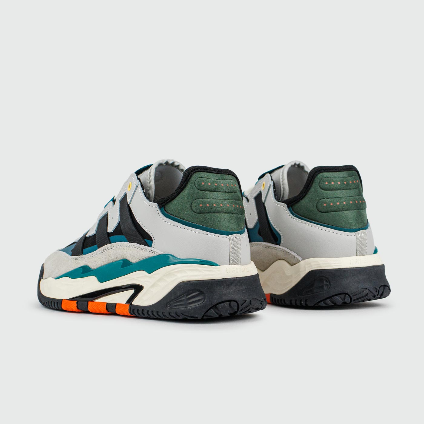 Кроссовки Adidas Niteball Grey Black / Green Wmns Кроссовки Adidas Niteball Grey Black / Green Wmns