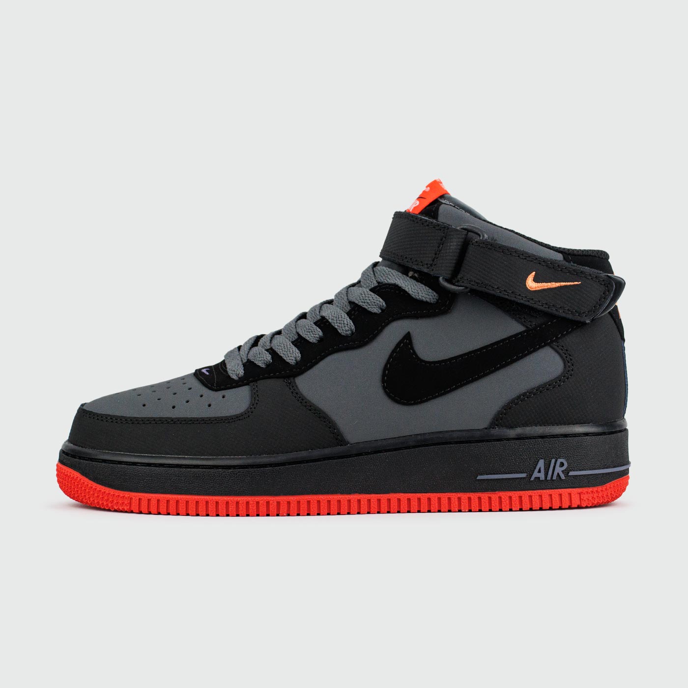 Кроссовки Nike Air Force 1 Grey / Red Ftwr. Кроссовки Nike Air Force 1 Grey / Red Ftwr.