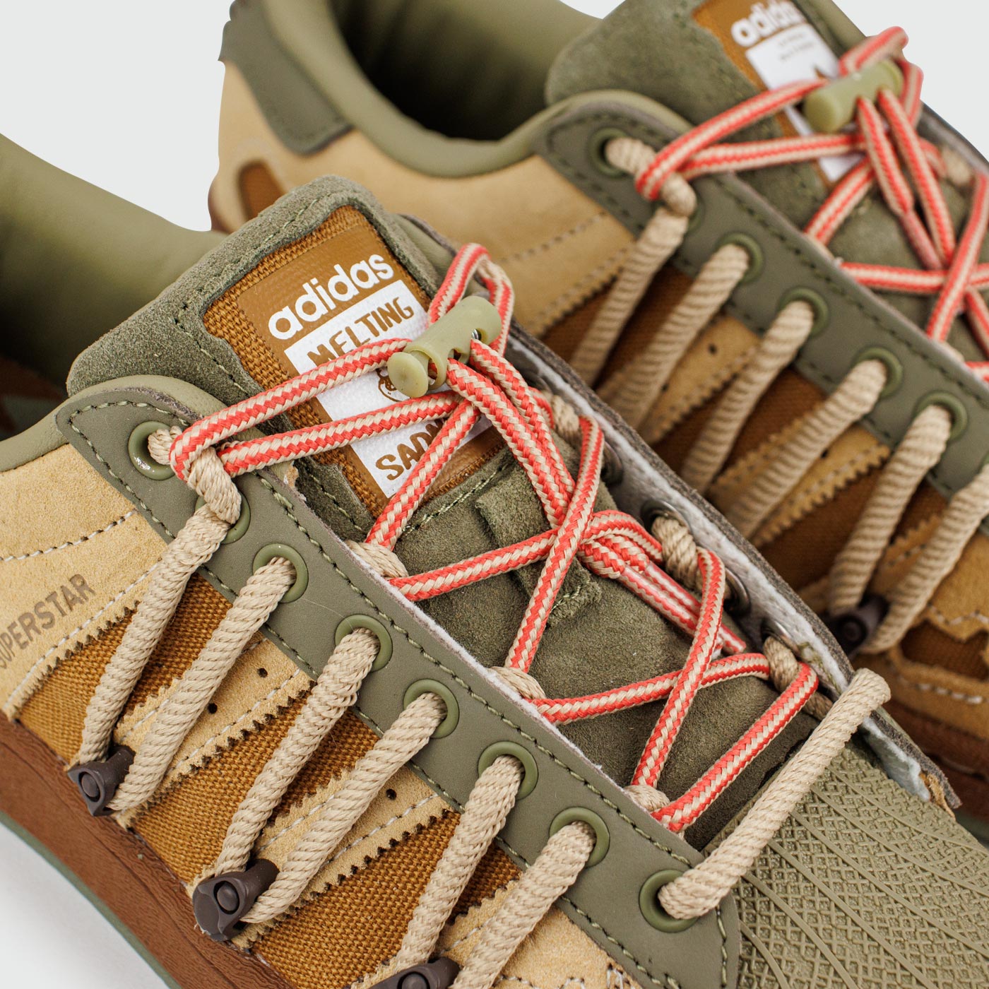 Кроссовки Adidas Superstar x Melting Sadness Green Brown Кроссовки Adidas Superstar x Melting Sadness Green Brown