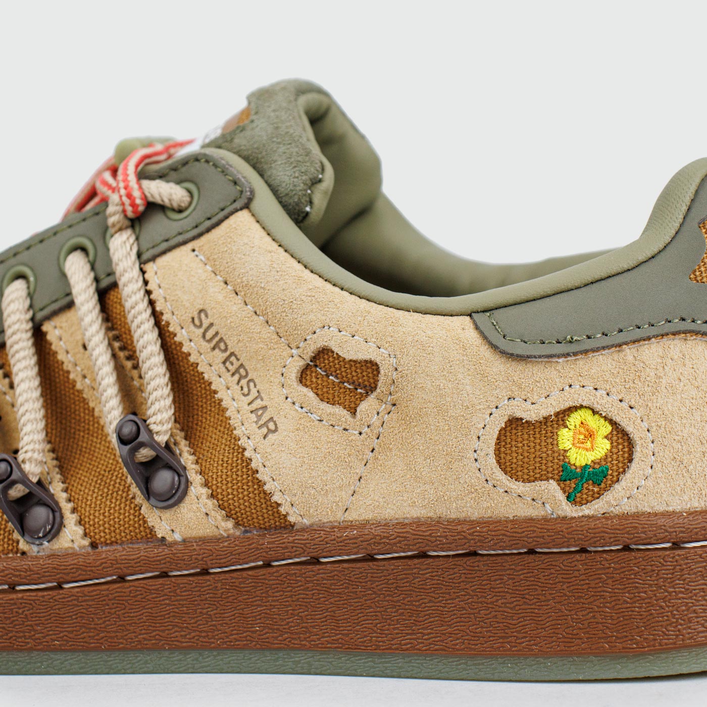 Кроссовки Adidas Superstar x Melting Sadness Green Brown Кроссовки Adidas Superstar x Melting Sadness Green Brown