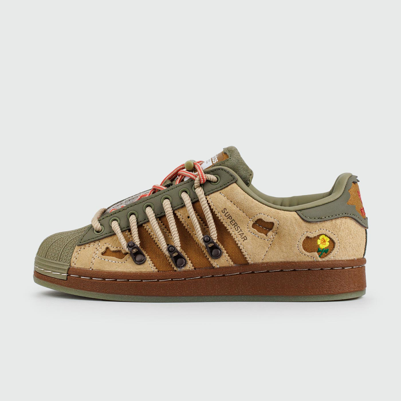 Кроссовки Adidas Superstar x Melting Sadness Green Brown Кроссовки Adidas Superstar x Melting Sadness Green Brown