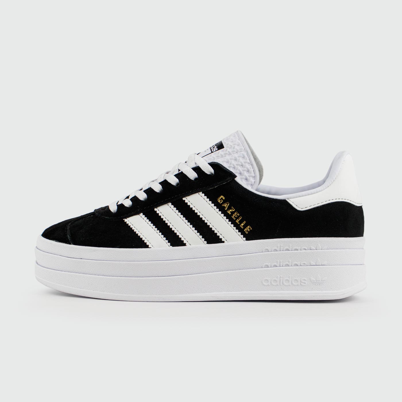 Кроссовки Adidas Gazelle Bold Black / White Wmns