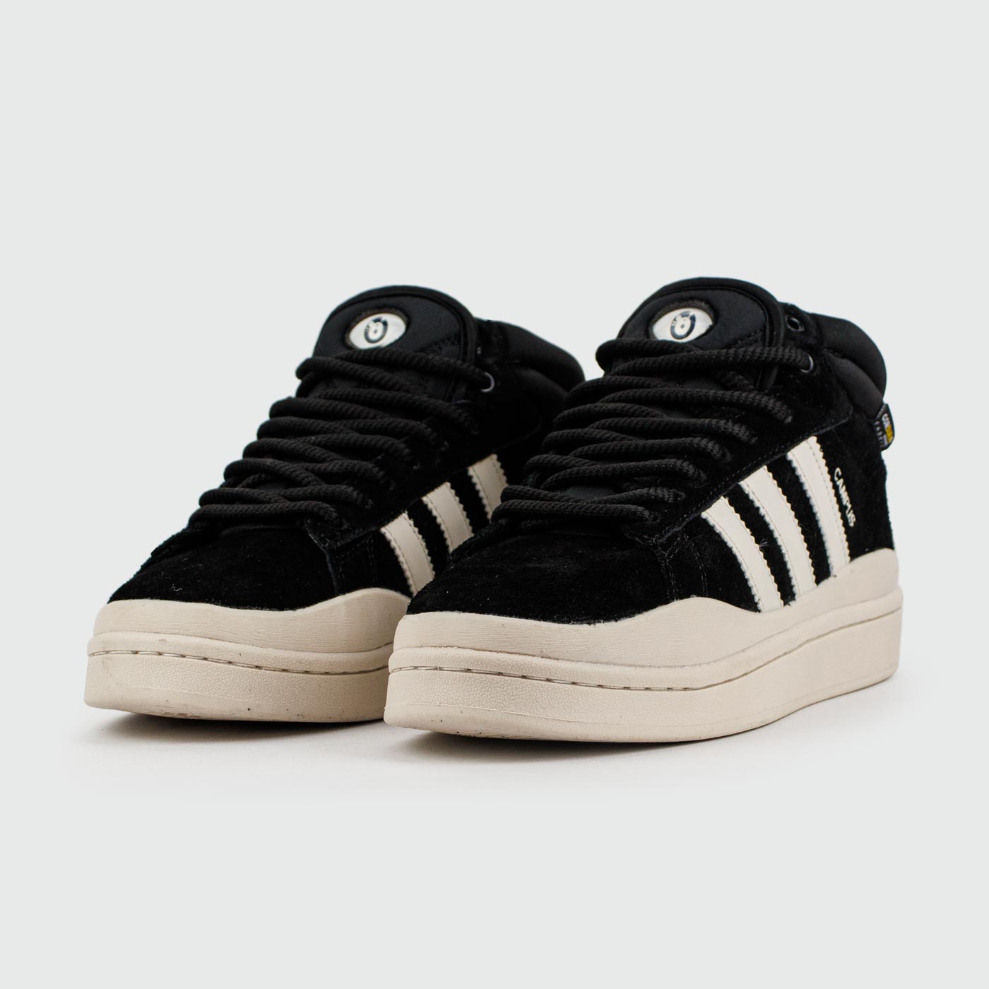 Кроссовки Adidas Campus Black / White with Fur Кроссовки Adidas Campus Black / White with Fur