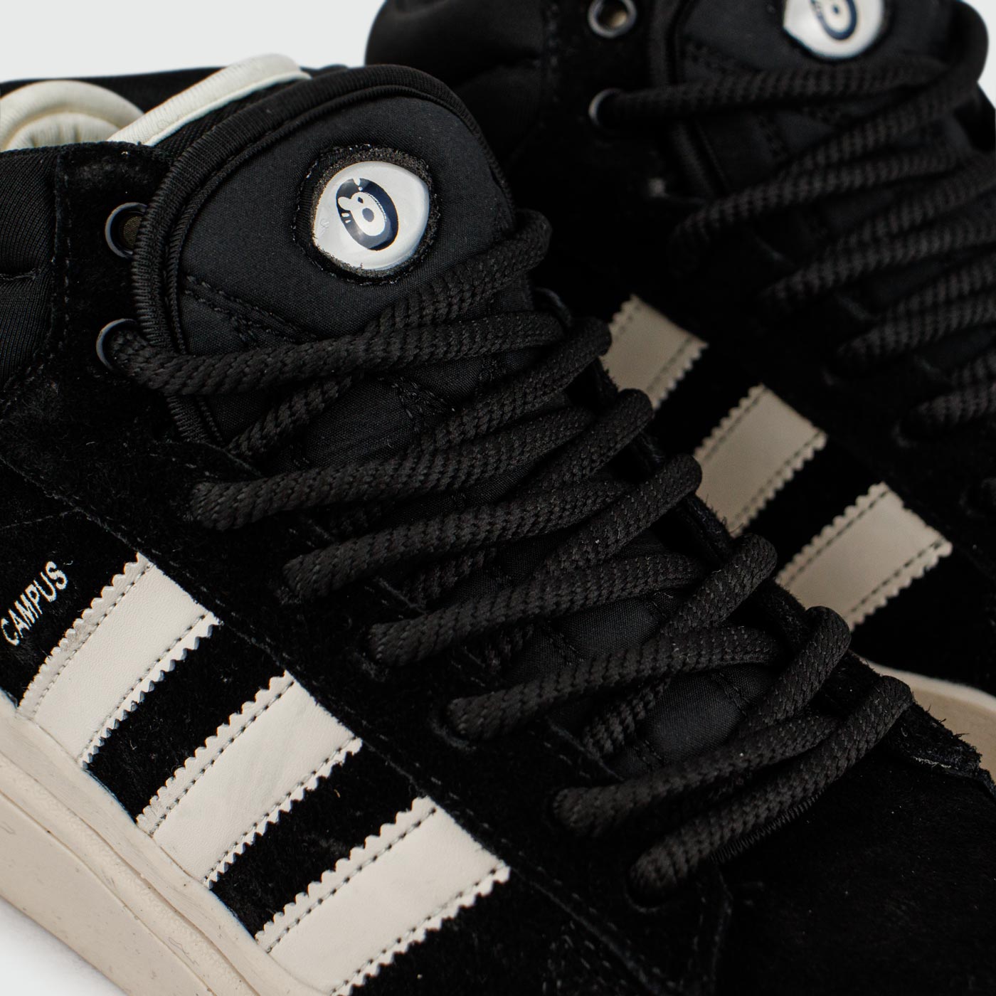 Кроссовки Adidas Campus Black / White with Fur Кроссовки Adidas Campus Black / White with Fur