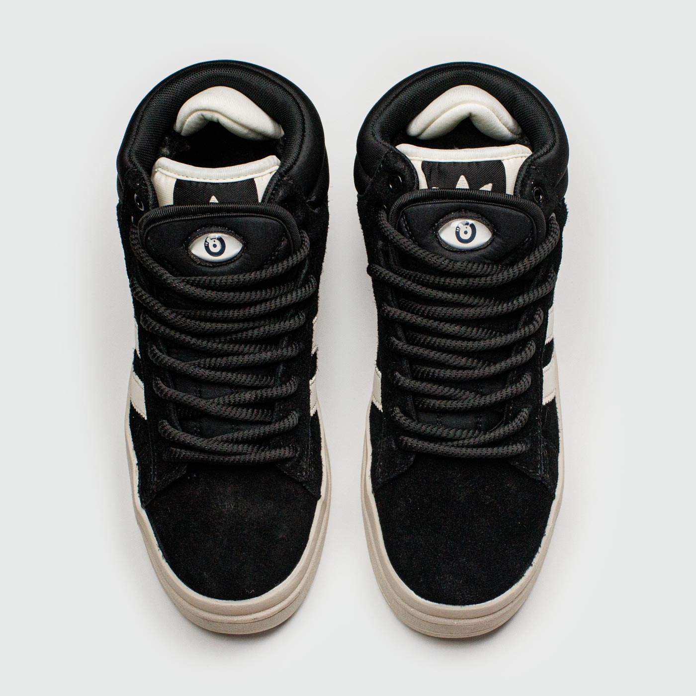 Кроссовки Adidas Campus Black / White with Fur Кроссовки Adidas Campus Black / White with Fur