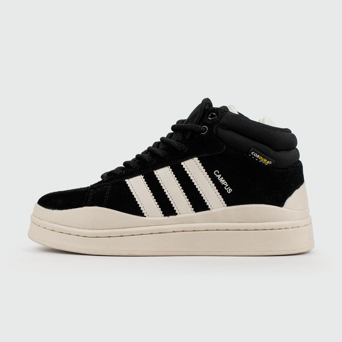 Кроссовки Adidas Campus Black / White with Fur Кроссовки Adidas Campus Black / White with Fur