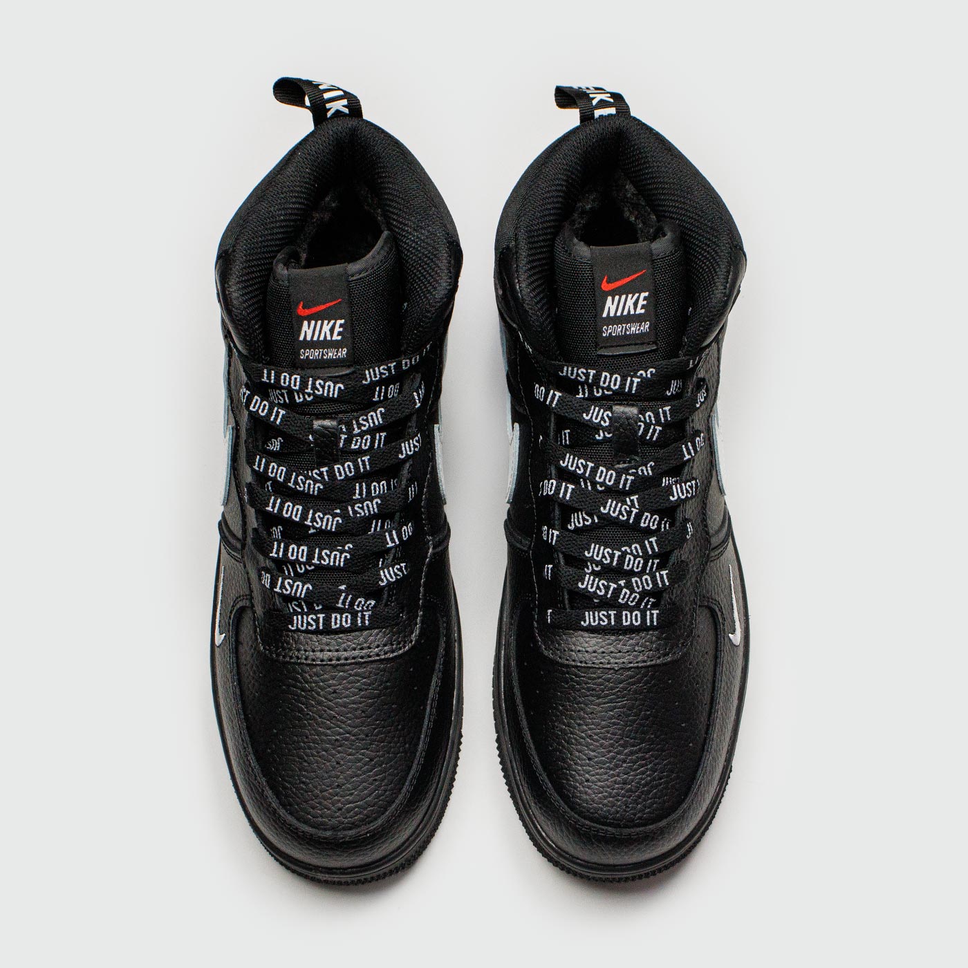 Кроссовки Nike Air Force 1 Mid Black / Wh. Sw. with Fur Кроссовки Nike Air Force 1 Mid Black / Wh. Sw. with Fur