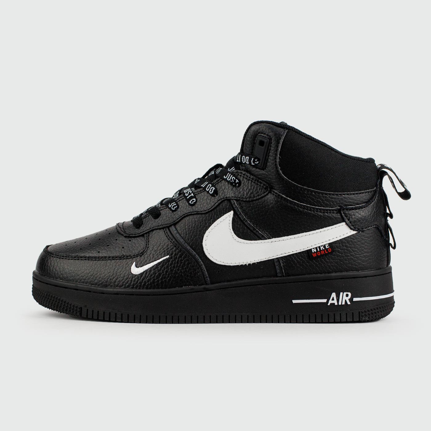 Кроссовки Nike Air Force 1 Mid Black / Wh. Sw. with Fur Кроссовки Nike Air Force 1 Mid Black / Wh. Sw. with Fur