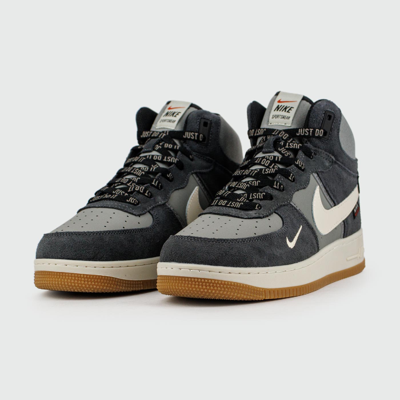 Кроссовки Nike Air Force 1 Mid Blue / L.Grey with Fur Кроссовки Nike Air Force 1 Mid Blue / L.Grey with Fur