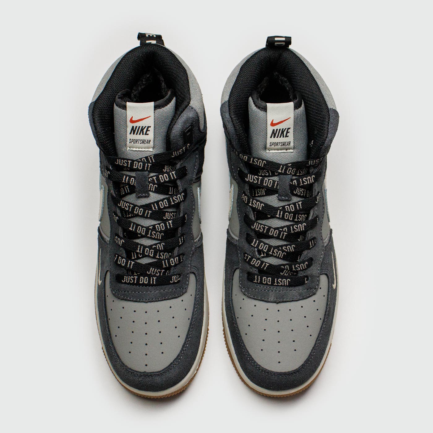 Кроссовки Nike Air Force 1 Mid Blue / L.Grey with Fur Кроссовки Nike Air Force 1 Mid Blue / L.Grey with Fur