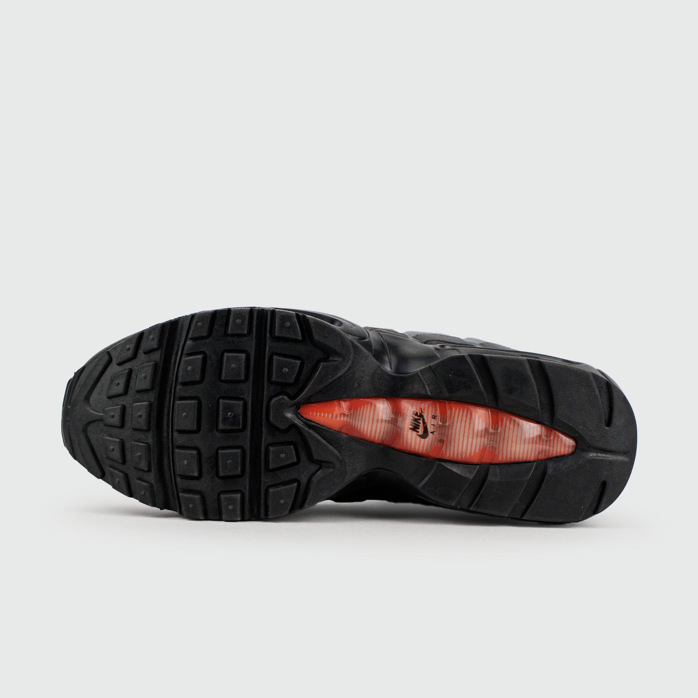 Кроссовки Nike Air Max 95 Grey Black / Red with Fur Кроссовки Nike Air Max 95 Grey Black / Red with Fur
